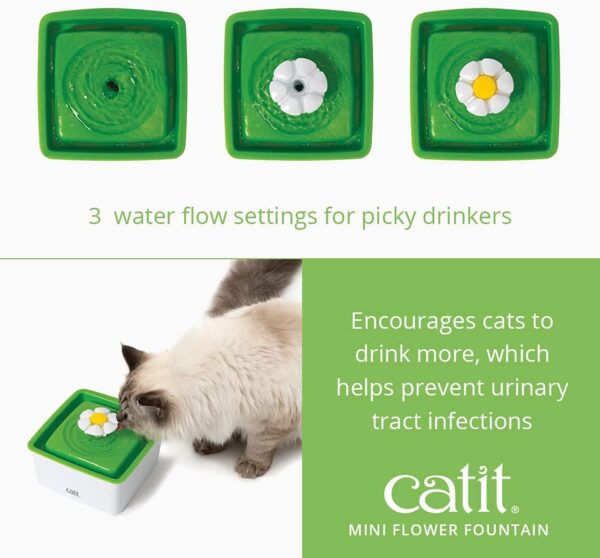 Catit Mini Flower Foutain for Kittens/Small Cats - Image 3