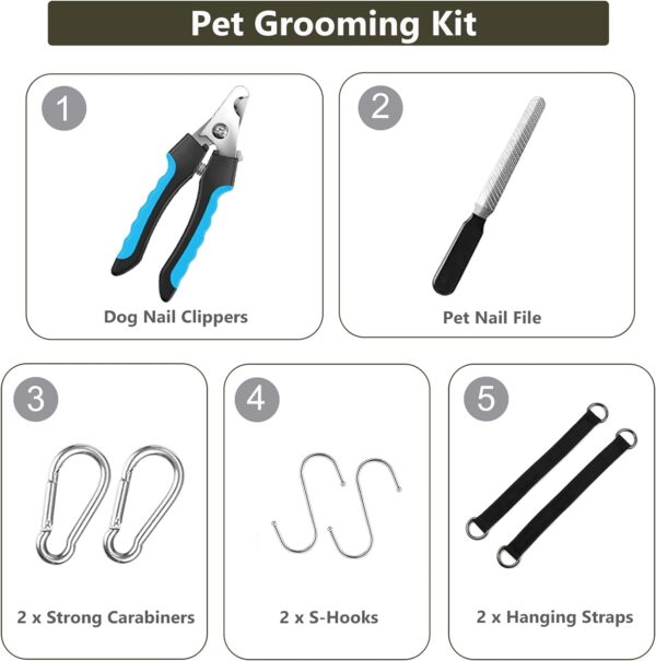 DaizySight Dog Grooming Hammock Kit for Small Dogs - Size S, Pet Hanging Cradle for Nail Trimming Clipping - Image 3