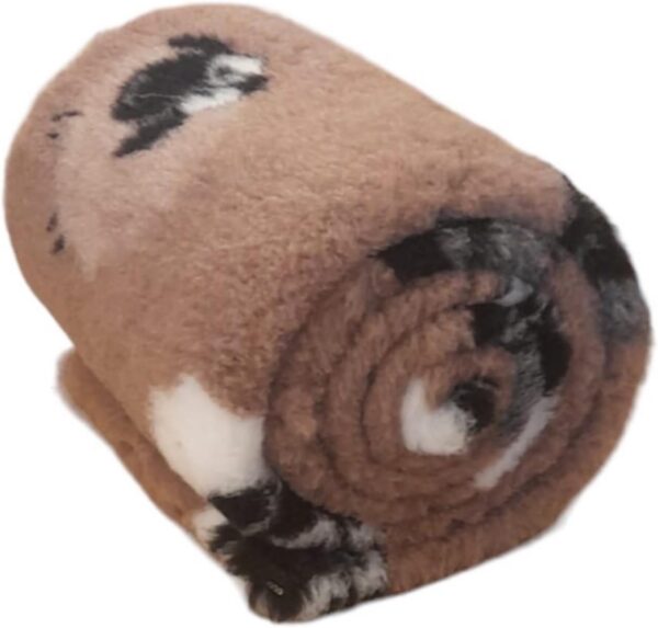 PnH Veterinary Bedding ® NON SLIP - Ribbed Rubber Backing Vet Bed/Whelping Fleece/Vet Bedding Rolls & Pieces In Our ANIMAL Design Range - COWS - SHEEP (75cm x 50cm, Brown Sheep) - Image 4