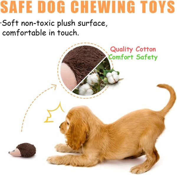 AWOOF Puppy Toys 12pcs New Colorful Small Dog Toys Bulk with Squeakers, Dog Chew Toys Pack for Teething Puppies, Animal Shape Plush Puppy Toys Dog Interactive Toys for Small Medium Dogs - Image 7