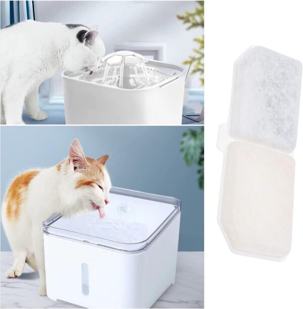 Create idea 10Pcs Pet Fountain Filter Replacement Cat Water Fountain Filter Pet Drinking Dispenser Filter Cat Feeding and Watering Supplies - Image 3