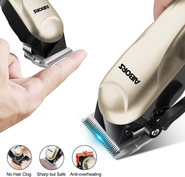 Dog Clippers Electric Grooming Kit: Dog Brushes for Grooming Professional Low Noise Rechargeable Cordless Hair Clippers Pet Hair Remover Pet Grooming Shaver Scissors Dogs Cats Hair Trimmer Set - Image 7