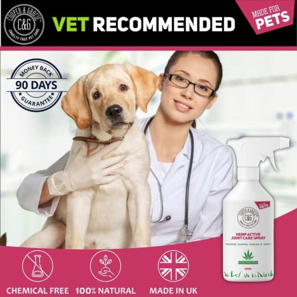 Hemp Active Joint Care Spray | Instant Soothes Muscle & Joint | Quick Absorb | 100% Cruelty Free Vet Recommended | Best For Dogs And Horses | Amazing Essential Oil Embrocation - Image 5