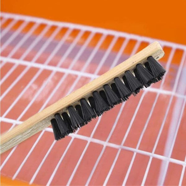 FZLANQ 3 PCS Bird Cage Brush Durable Wooden Long Handle Bird Cage Cleaning Brush Pet Cleaning Brush Pet Cage Cleaning Tool Pet Cage accessories for Pet Bird Small Animal - Image 3