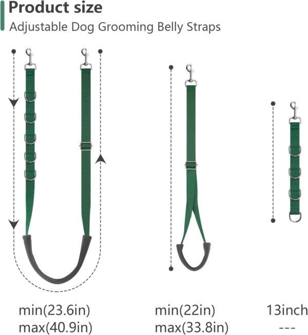 TopLove Dog Grooming Belly Straps Dog Grooming Loops Extension Dog Grooming Supplies Dog Loop for Pet Dog Grooming Table Grooming Accessories - Image 2