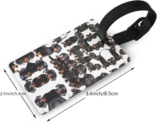 Dachshund Weiner Pet Dog Print Suitcase Tag Luggage Labels,Travel Accessories Adult, Kids,Travel Bags Backpacks - Image 2