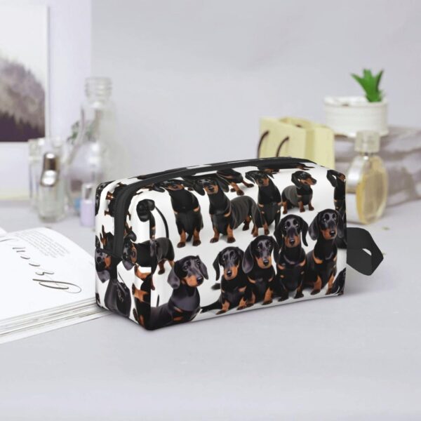 KoNsev Dachshund Weiner Pet Dog Travel Toiletry Bag For Men&Women Accessories Organizer, Tiny Coin Purse Wallet, Little Pouch, Dachshund Weiner Pet Dog, One Size - Image 7