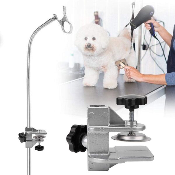 Pet Grooming Table Arms Clamp - Metal Dog Grooming Table Arm H Bar Clamp Holder Aid Accessory Hair Dryer Clamp Clip Pet Grooming Table accessories(Inner Dia 2.3×2.3cm) - Image 3