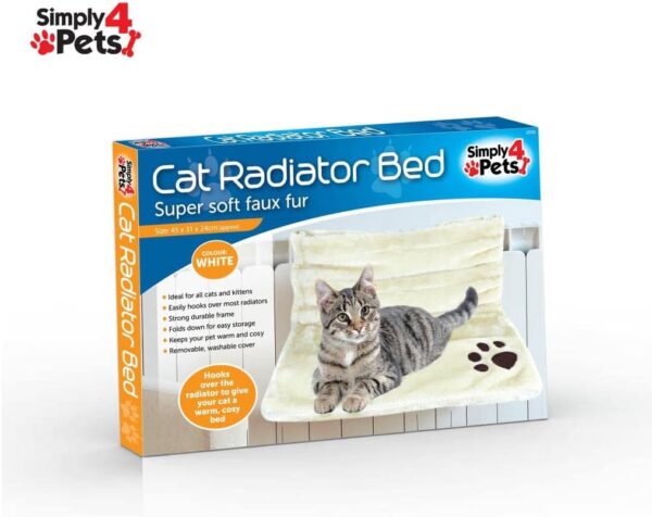 SIMPLY 4 PETS Quality Pet Products Soft Washable Radiator Cat Bed Specially Made For Cats - Image 6