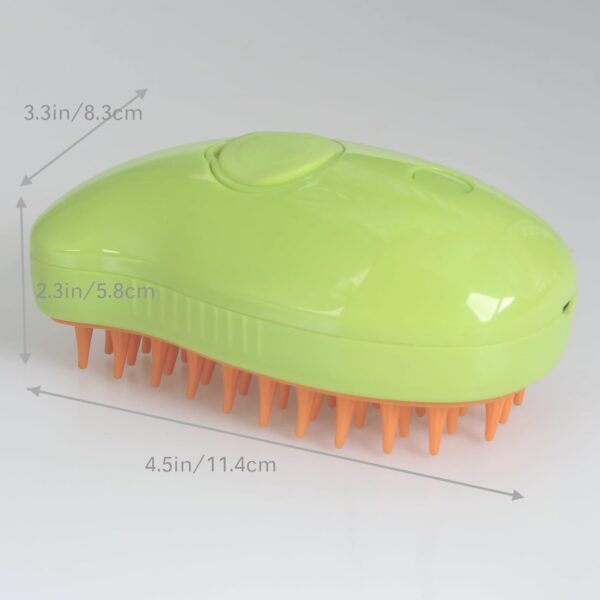 MOUOGO Cat Steamer Brush, Pet Hair Removal Brush, 3 in 1 Cat Steaming Brush, Pet Supplies for Small Dog Hair Brush - Image 5