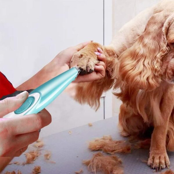 Dog Grooming Clipper,USB Rechargeable Pet Dog Foot Hair Trimmer Cordless Low Noise for dog Cats Butt Ear Eyes Hair Cutter Paws - Image 5