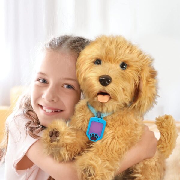 My Fuzzy Friends Moji Interactive Labradoodle - Plush Interactive Dog Toy for Boys and Girls, Loveable and Lifelike Companion Pet - Image 5