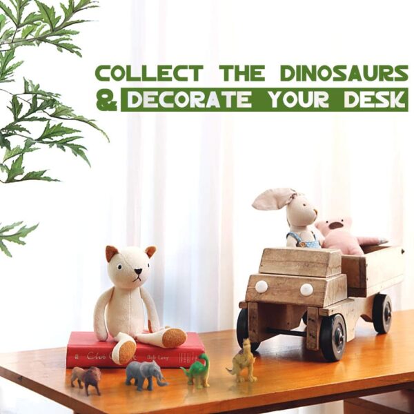 Akokie Dinosaur Toys for Boys Girls - Kids Toys Transport Carrier Truck with Dinosaur Toys Animals Toys 12 Pcs Double Side Storage Set Birthday Easter Gifts for Kids Boys Girls 3 4 5 Years Old - Image 6