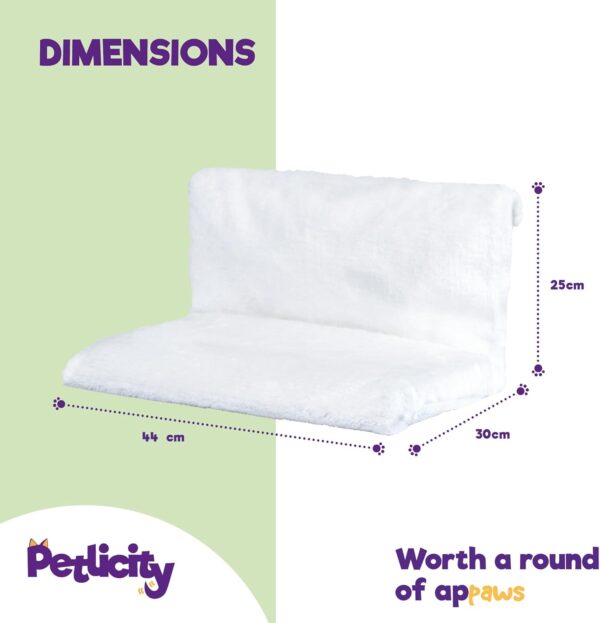 Petlicity Warm and Cosy Pet Cat and Dog Radiator Bed -Strong and Durable (White) - Image 9