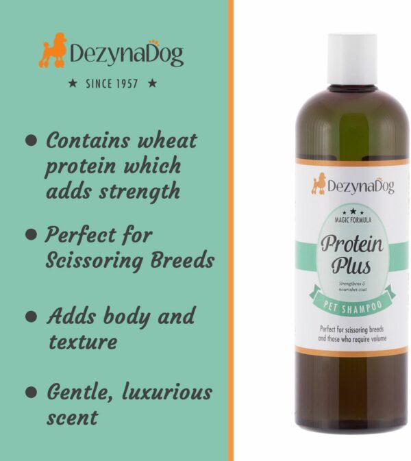 DezynaDog Magic Formula Protein Plus High Volume Dog Shampoo - Volumising Shampoo for Dogs - Perfect for Scissoring Breeds - Strengthens & Adds Body to Unruly Coats - Show Quality Finish, 5 Litre - Image 2