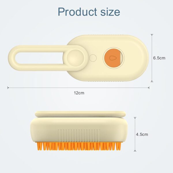 Ankilo 3 IN 1 Cat Brush With Spray, Rechargeable Steam Cat Brush Cat Grooming Brush Dog Brush for Massages, Eliminate Flying Hair, Treatments - Image 6