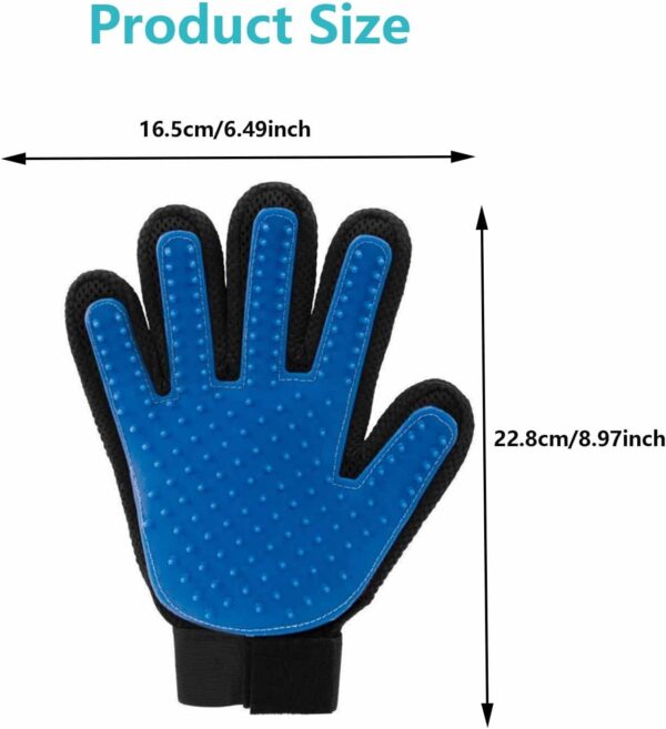 ZHIHUITL Pet Dog Cat Grooming Glove,Pet Glove,Animal Hair Removal Glove,Cat Dog Brush Glove,Cat Dog Brush Glove,Animal Hair Cleaning Glove,For Massage and Cleaning Pets, Effective Hair Care - Image 2