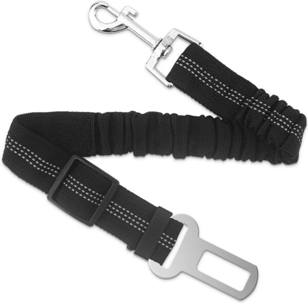 Adjustable Dog Seat Belts for Cars UK Car Harness Restraint Safety Belt Attachment for Puppy Small Medium Heavy Duty Dogs Pet Supplies Travel Accessories Durable Nylon,2 Pack (Black) - Image 7