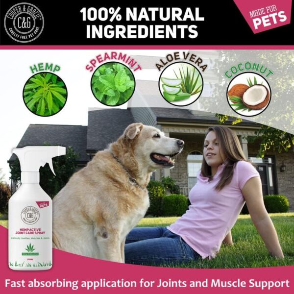 Hemp Active Joint Care Spray | Instant Soothes Muscle & Joint | Quick Absorb | 100% Cruelty Free Vet Recommended | Best For Dogs And Horses | Amazing Essential Oil Embrocation - Image 7