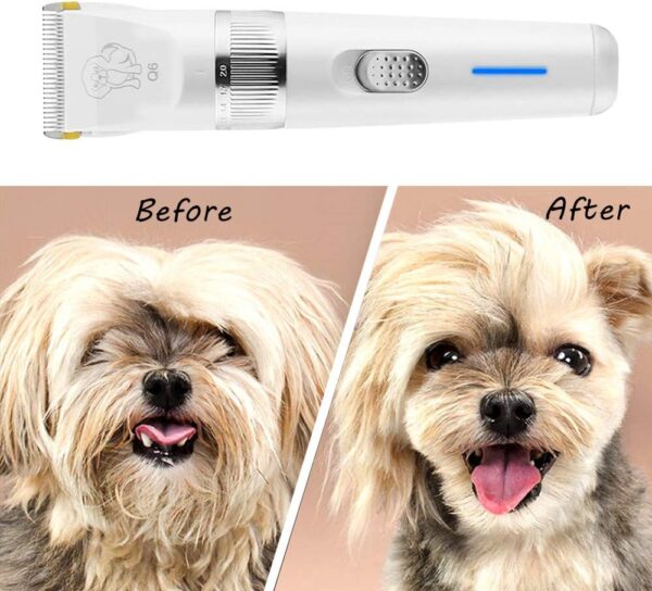 Dog Clippers 2-Speed Dog Grooming Kit, Dog Hair Trimmer, Cat Shaver, Low Noise Rechargeable Cordless Pet Clippers for Small Medium Large Dogs Cats - Image 8