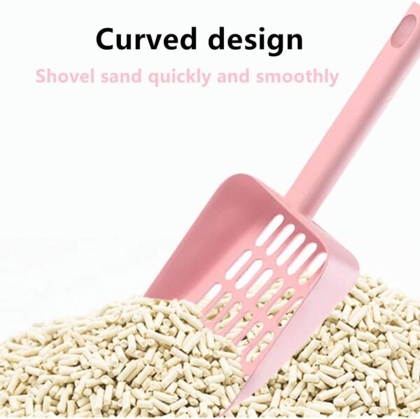 NA Cat Litter Scoop with Stand Cat Litter Shovel strong ABS Plastic Scoop Large Pet Cleanning Tool for Cat Sand Cleaning Supplies Products Toilet For Dog Food Spoons - Image 3