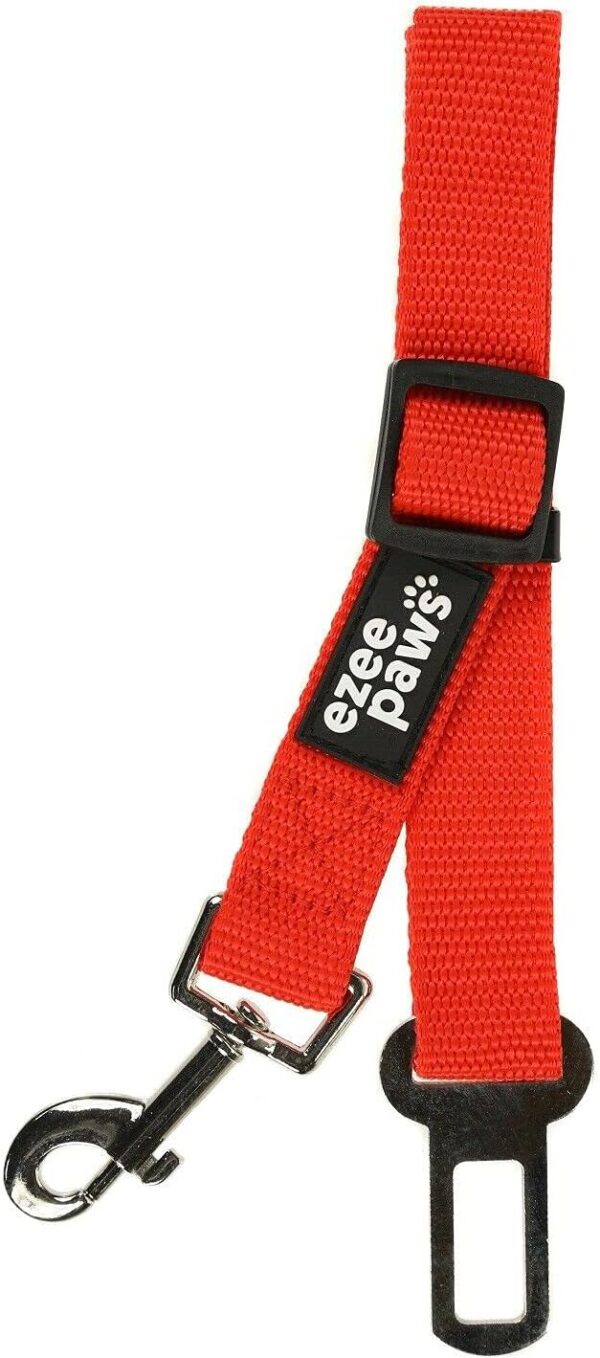 Ezee Paws Dog Seat Belt for Car, 2 Pack Dog Car Harness, Travel Dog Accessories, Adjustable Safety Restraints Black and Red Pet Seat Belts - Image 9