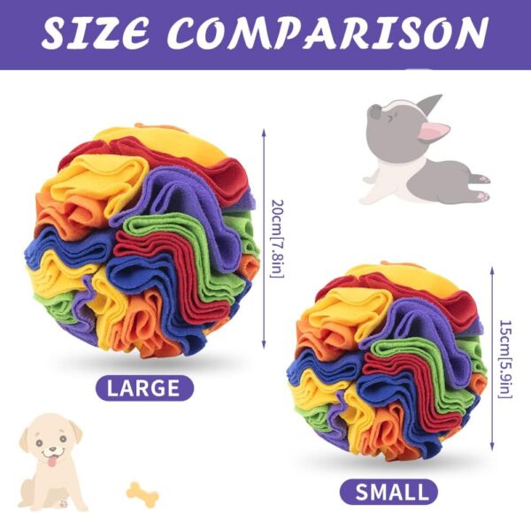 Snuffle Mat for Dogs,Interactive Dog Toy Ball,Dog Puzzle Toy,Dog Feeding Mats,Foraging Mat for Dog,Sniffing Mat,Encourages Natural Foraging Skills for Training,Stress Relief for Small Medium Dogs Pets - Image 2