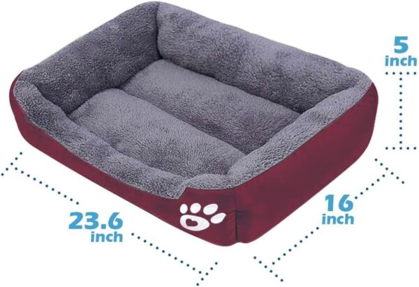 powerking Dog Bed,Waterproof Pet Mat Pad and Sleeping Cushion For Kitty Cat and Small Puppy Dog,Soft and Washable(Red) - Image 3