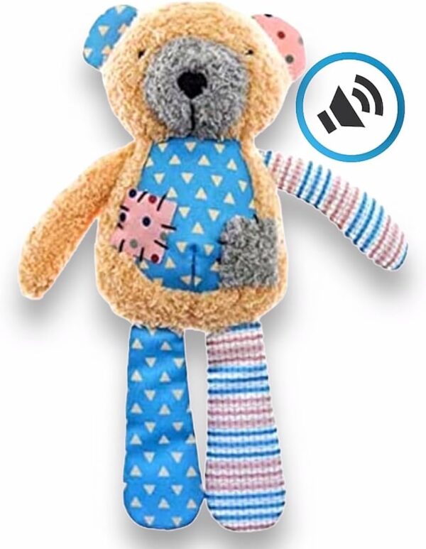 Belcka- Teddy Bear Dog Toy with Squeaker - Durable Plush Dog Toys for Small to Medium Dogs - Puppy Soft Toy from 8 Weeks with Crinkle Paper- Dog Birthday Present - Image 6