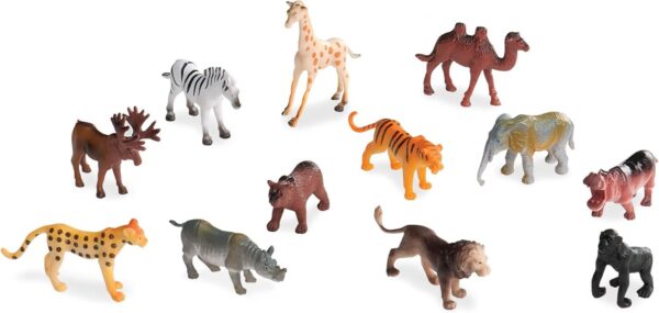 Terra by Battat - 60 Wild Animals - Assorted Miniature, lion, tiger, zebra, hippo, elephant, moose, camel and more, figurines for kids 3 Years + (60 Pc) - Image 6