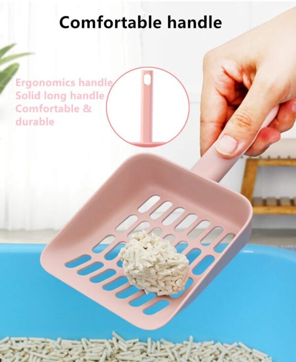 NA Cat Litter Scoop with Stand Cat Litter Shovel strong ABS Plastic Scoop Large Pet Cleanning Tool for Cat Sand Cleaning Supplies Products Toilet For Dog Food Spoons - Image 4