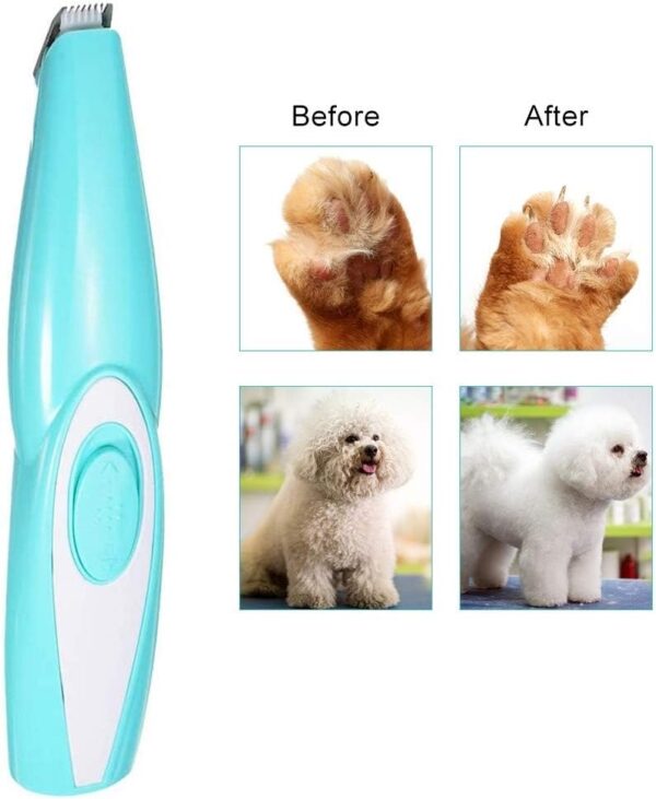 Dog Grooming Clipper,USB Rechargeable Pet Dog Foot Hair Trimmer Cordless Low Noise for dog Cats Butt Ear Eyes Hair Cutter Paws - Image 8