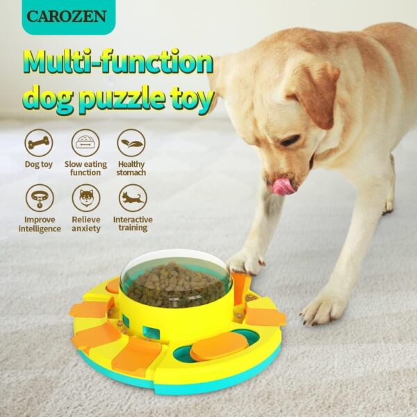 CAROZEN Interactive Dog Toys, Puzzle Toys for Dogs Training Funny Feeding, Treat Dispenser Large Dogs, Small and Medium Improve Your Dog's Intelligence - Image 2