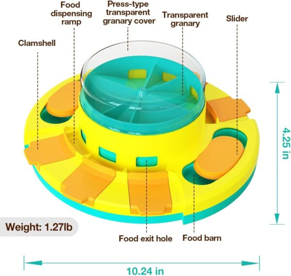 TENGDEE Dog Puzzle Toys, Interactive Dog Toys for Dogs Training Funny Feeding, Dog Treat Puzzle for Small and Medium Dogs, Treat Dispenser for large dogs, Slow Feeder to Aid Pets Digestion - Image 3