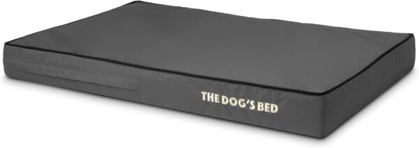 The Dog’s Bed Orthopaedic Dog Bed Large Grey with Black Piping 101x64x10cm, Waterproof Memory Foam Dog Bed - Image 9