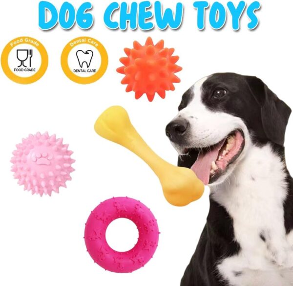 Speedy Panther 6Pcs Dog Chew Toys for Small Dogs, Puppy Teething Toys From 8 Weeks, Dog Ball Toys, Dog Toys Set for Small Medium Dogs - Image 3