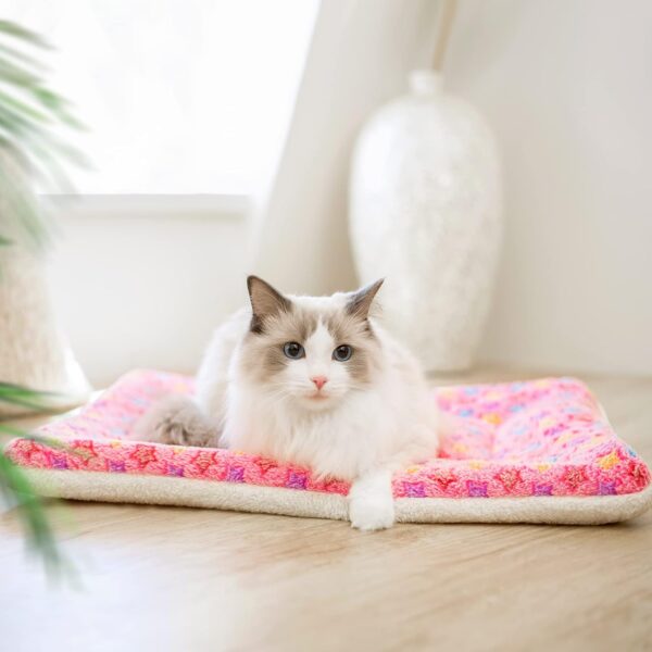 Kekuningan Dog Bed Mat Small Washable Dog Crate Mattress for 24 inch Cage Soft Flat Pet Cushion Bedding Puppy Pillow Blanket for Cats Puppy Dogs Reversible 60x46cm - Image 7