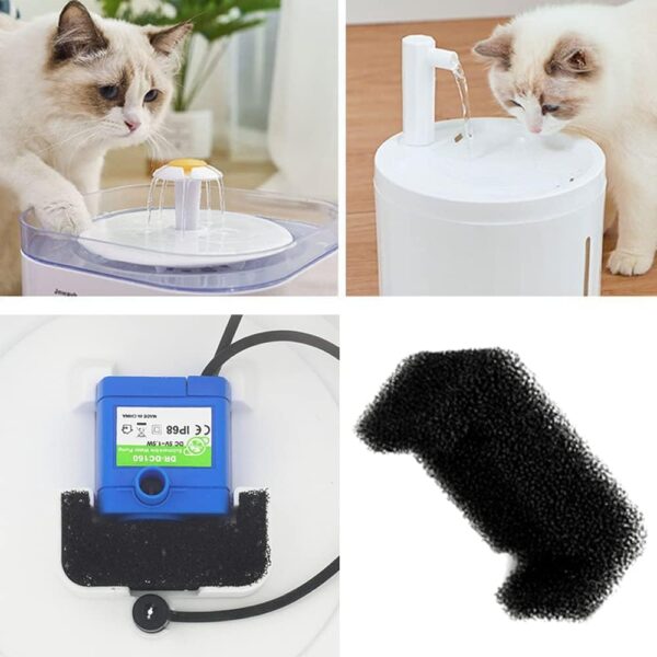 10 Pieces Pet Fountain Foam Filter Cat Drinking Fountain Sponge Foam Filter Pet Fountain Sponge Filters Use for Pet Supplies Providing Clean Drinking Water Pet Water Dispenser - Image 6