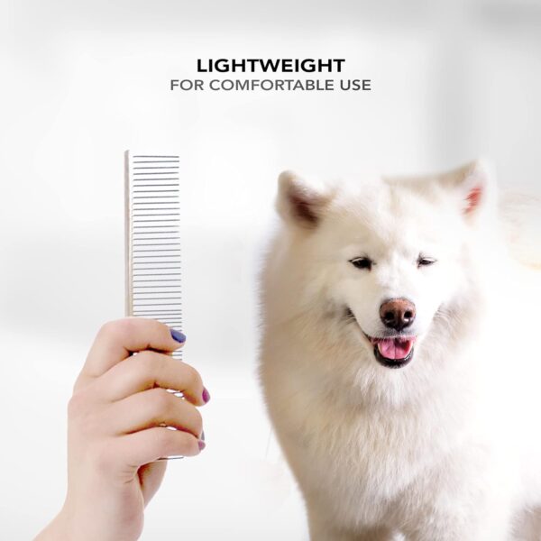 Wahl Metal Pet Comb, Stainless Steel Dog and Cat Comb, Rust Resistant Comb, Grooming Tools for Dogs, Fur Detangling Tool for Pets, Metal Combs for Thick Coats - Image 4