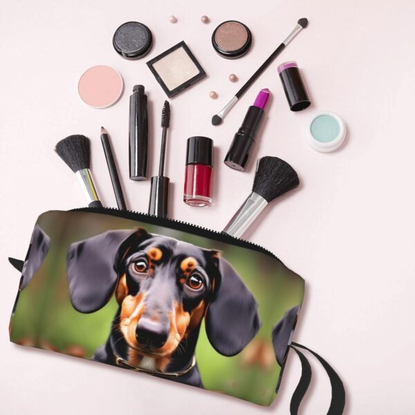 KoNsev Dachshund Weiner Pet Dogs Travel Toiletry Bag For Men&Women Accessories Organizer, Tiny Coin Purse Wallet, Little Pouch, Dachshund Weiner Pet Dogs, One Size - Image 6