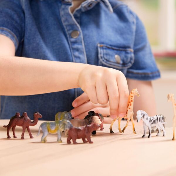 Terra by Battat - 60 Wild Animals - Assorted Miniature, lion, tiger, zebra, hippo, elephant, moose, camel and more, figurines for kids 3 Years + (60 Pc) - Image 9