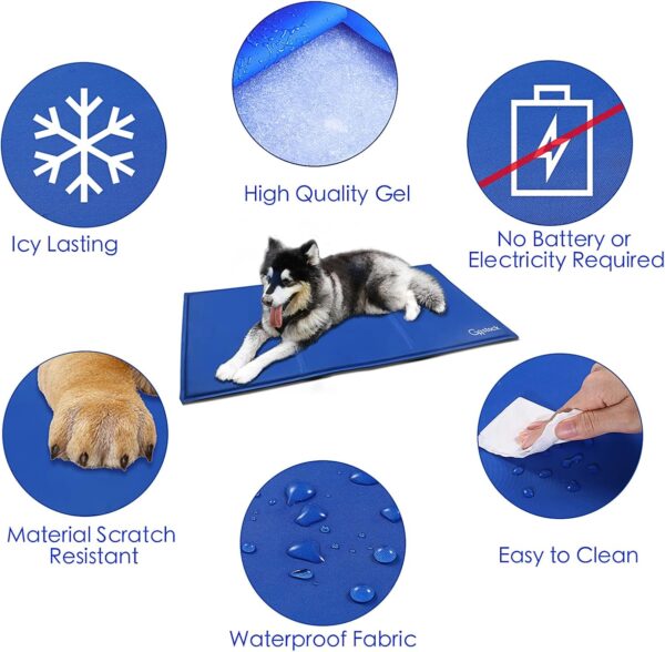 2024 Newest Dog Cooling Mat, Pet Cooling Mat for Dogs Non-Toxic Gel Self Cooling Pad for Cats, Pet Cool Mat Dog Cool Pad for Crates, Kennels and Beds Perfect for Hot Summer Days, XL (60 * 90CM) - Image 7