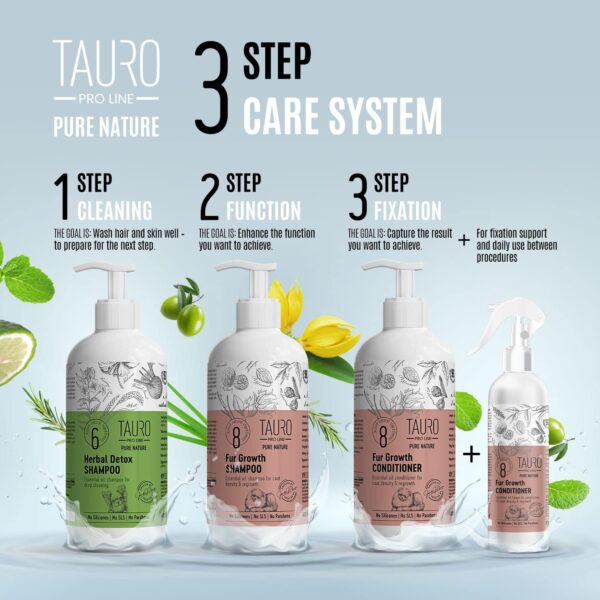 Tauro Pro Line Pure Nature Promoting Leave-in Dogs Natural Conditioner Spray With Essential Oils For Daily Pet Skin And Coat Care Stimulates Hair Growth - Image 4