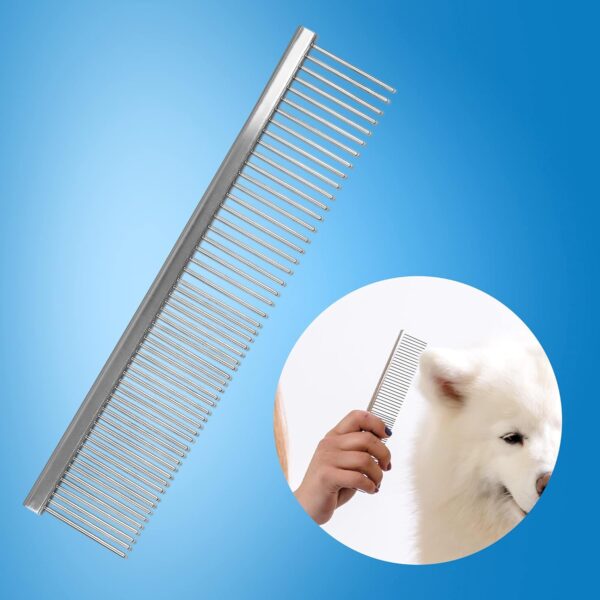 Wahl Metal Pet Comb, Stainless Steel Dog and Cat Comb, Rust Resistant Comb, Grooming Tools for Dogs, Fur Detangling Tool for Pets, Metal Combs for Thick Coats - Image 7