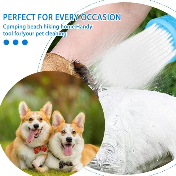 Dog Paw Cleaner Pet Shower Head Attachment Portable Pet Bathing Tool Outdoor Water Sprayer Accessory for Outdoor Hiking Camping Dirt Removing 2PCS - Image 6