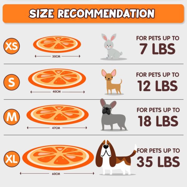 furrybaby Dog Cooling Mat, Pet Bed Dog Mat Self-Cooling Pad Cool Gel Bed Large Dog Cooling Pads Mats, No Need to Refrigerate or Freeze, Apply Indoors Outdoors Car(Orange XL 65cm) - Image 7