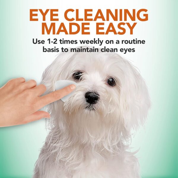 Vet's Best Natural eye cleansing wipes for dogs - 100 disposable wipes - Image 3