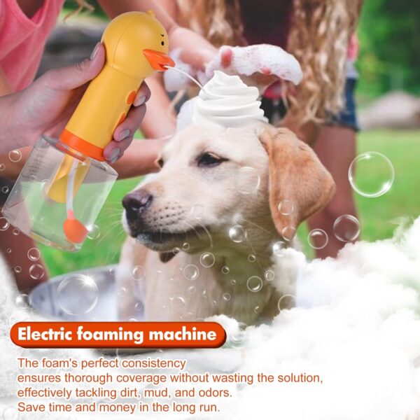 SweetNook Electric Foaming Shampoo Dispenser for Dog and Cat Bathing, Soap Dispenser for Pet Bathing, Bathroom, Kitchen Sink, Toilet Cleaning - Image 5