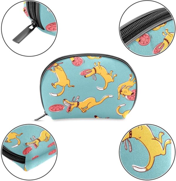 Cosmetic Bags for Women, Makeup Bag Travel Toiletry Bag Accessories Organizer, Cartoon Dog Pet - Image 4