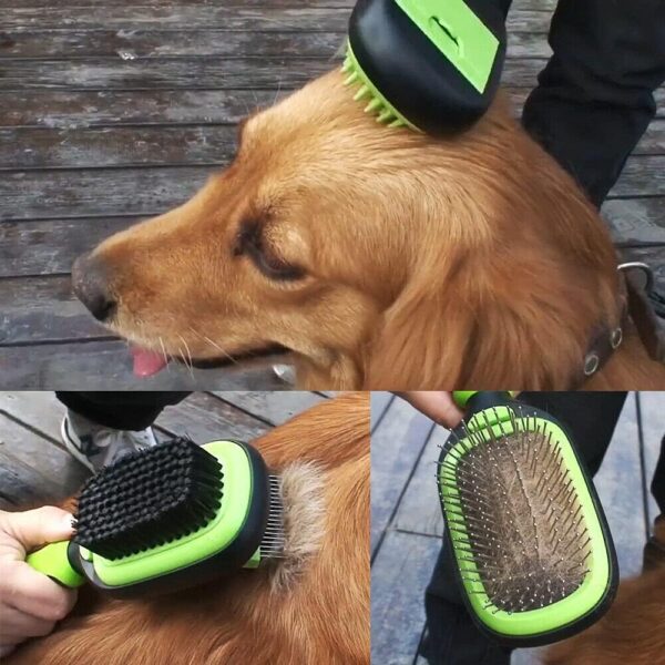 EMK Sports Dog Brush & Cat Brush 5 in 1 Pet Grooming Kit Shedding De-matting Slicker Comb For Undercoat Long Short Haired Small Medium Large-Pet Hair Remover Dog Accessories - Image 5